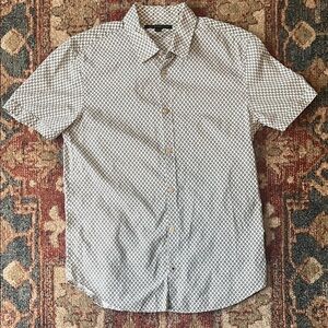 John Varvatos Patterned Short Sleeve Shirt